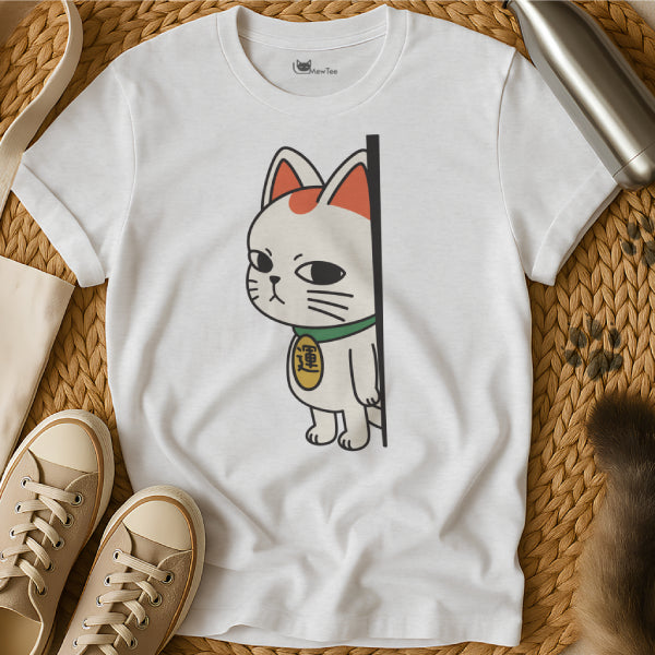 Peeking Lucky Cat Shirt