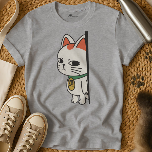 Peeking Lucky Cat Shirt