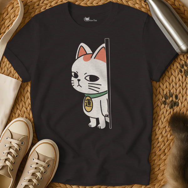 Peeking Lucky Cat Shirt