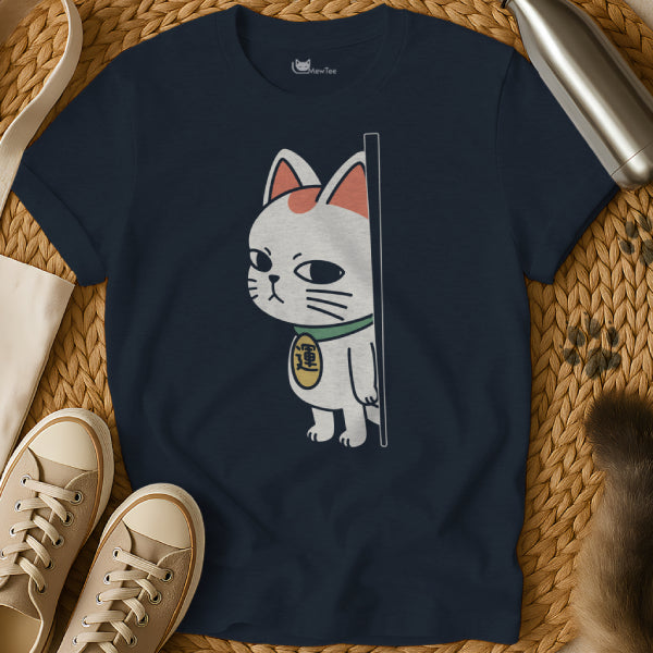 Peeking Lucky Cat Shirt