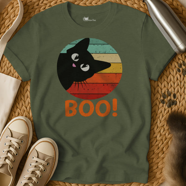 Retro Boo Cat Shirt