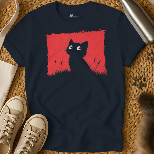 Minimalist Black Cat Tee