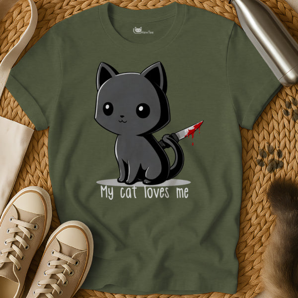 Psycho Cat Loves Me Tee