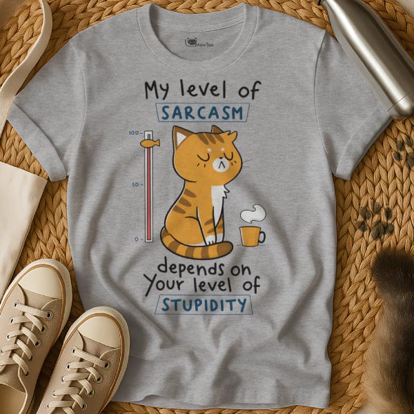 Sarcasm Level Cat Tee