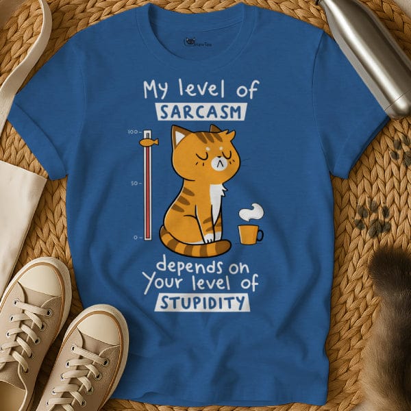 Sarcasm Level Cat Tee