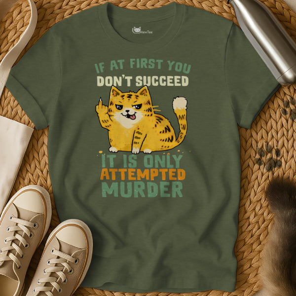 Attempted Murder Cat Shirt