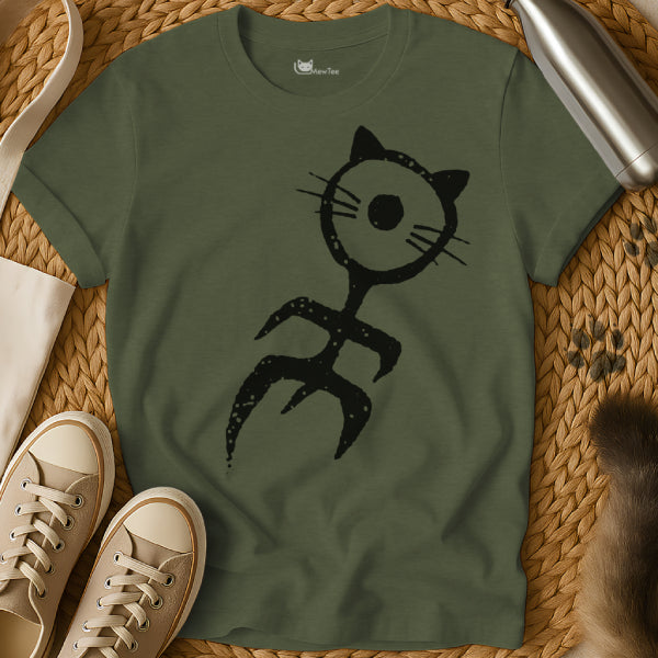 Tribal Cat Silhouette Shirt