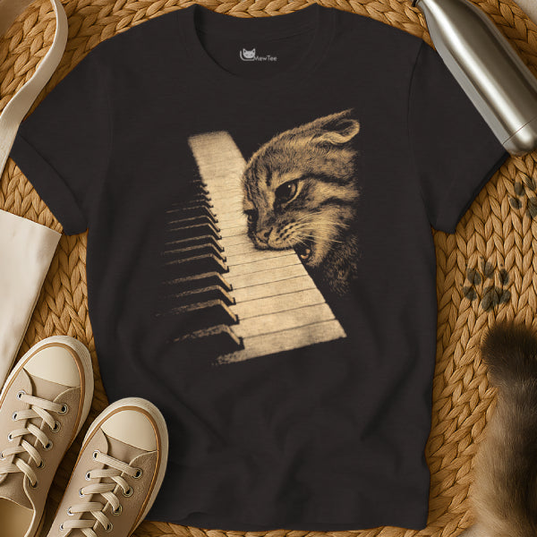 Funny Musician Cat Tee