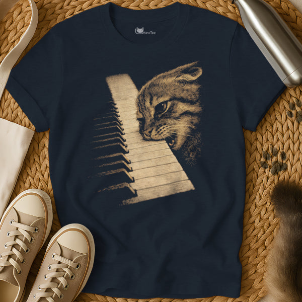 Funny Musician Cat Tee