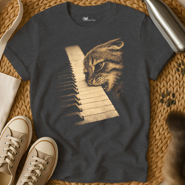 Funny Musician Cat Tee