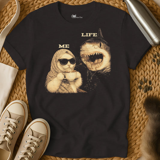 Me Vs Life Cat Shark Shirt