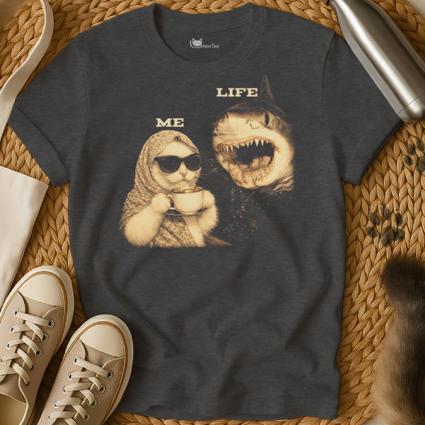 Me Vs Life Cat Shark Shirt