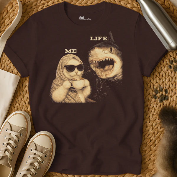 Me Vs Life Cat Shark Shirt