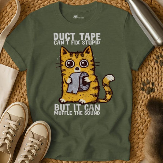 Funny Cat Duct Tape Tee