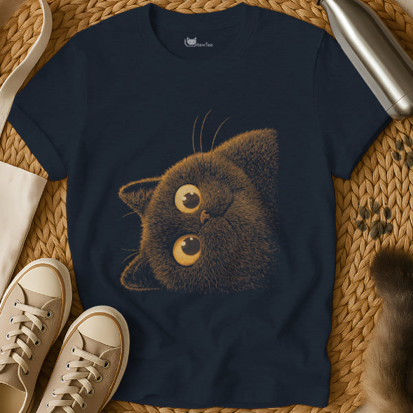 Fluffy Black Cat Tee