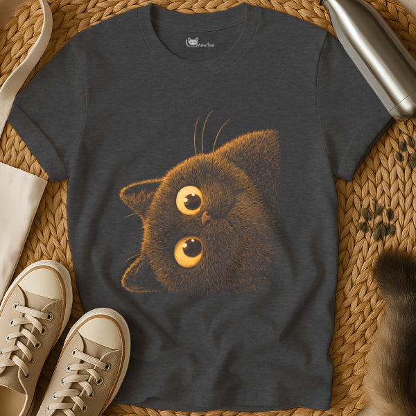 Fluffy Black Cat Tee
