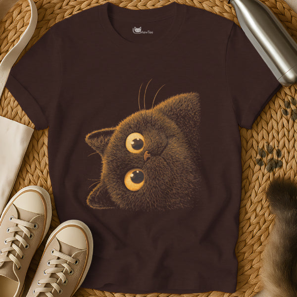 Fluffy Black Cat Tee