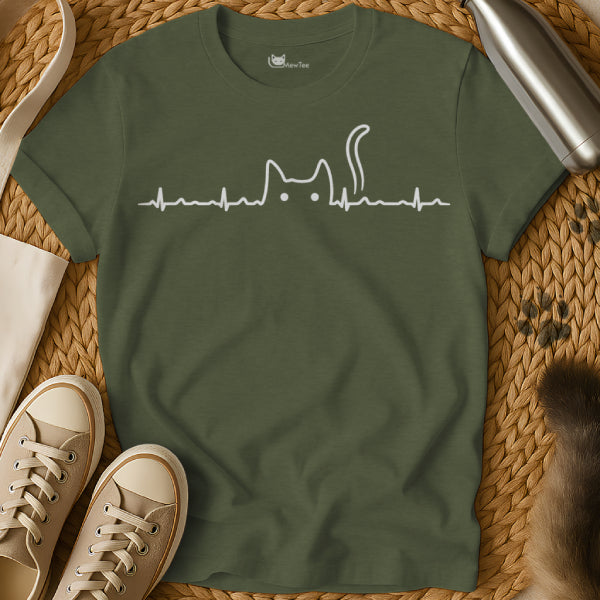 Cat Heartbeat Shirt