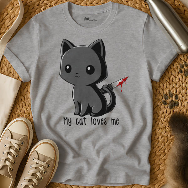 Psycho Cat Loves Me Tee