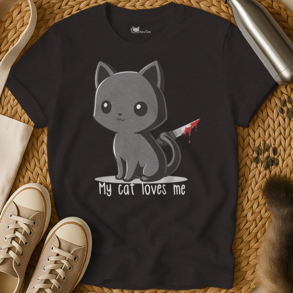 Psycho Cat Loves Me Tee
