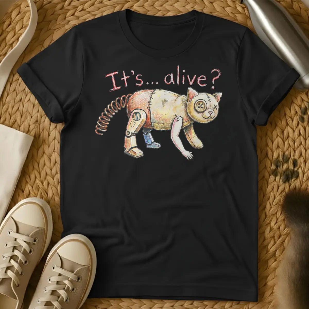It's Alive Sci-Fi Horror Shirt - Black Cat T-Shirt