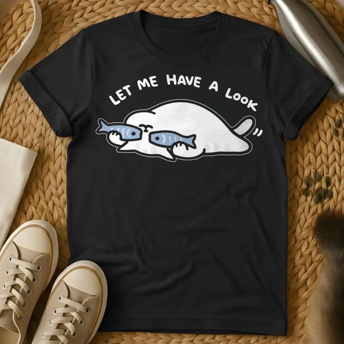 Let Me Have A Look Cat Shirt - Black Cat T-Shirt