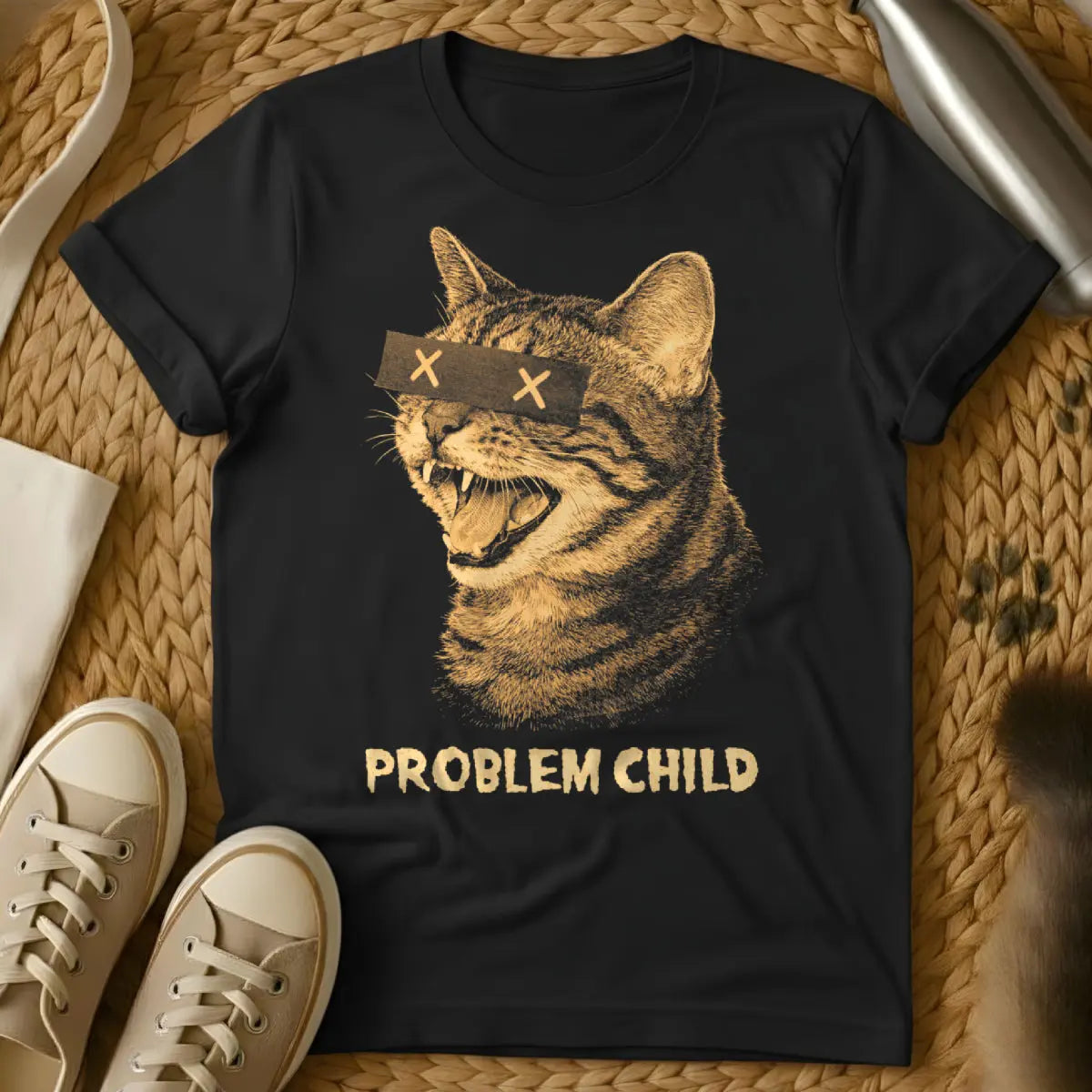 Problem Child Cat Shirt - Black Cat T-Shirt