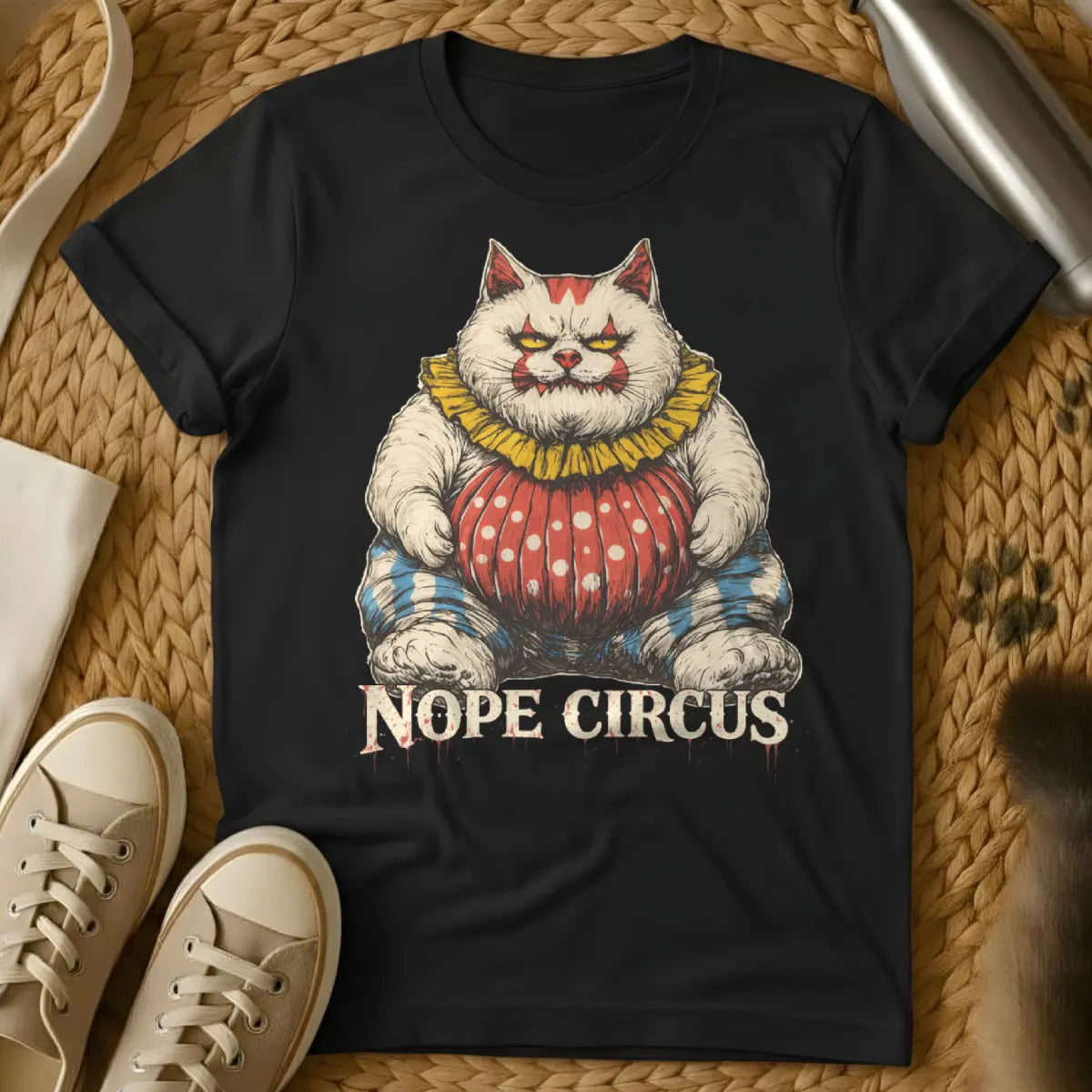 Nope Circus Cat Shirt - Black Cat T-Shirt