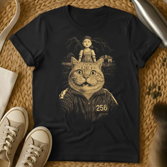 Squid Game Cat Shirt - Black Cat T-Shirt