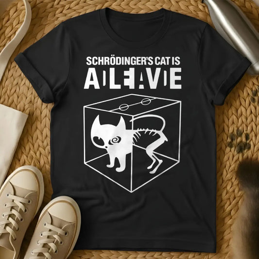 Science Humor Cat Shirt - Black Cat T-Shirt