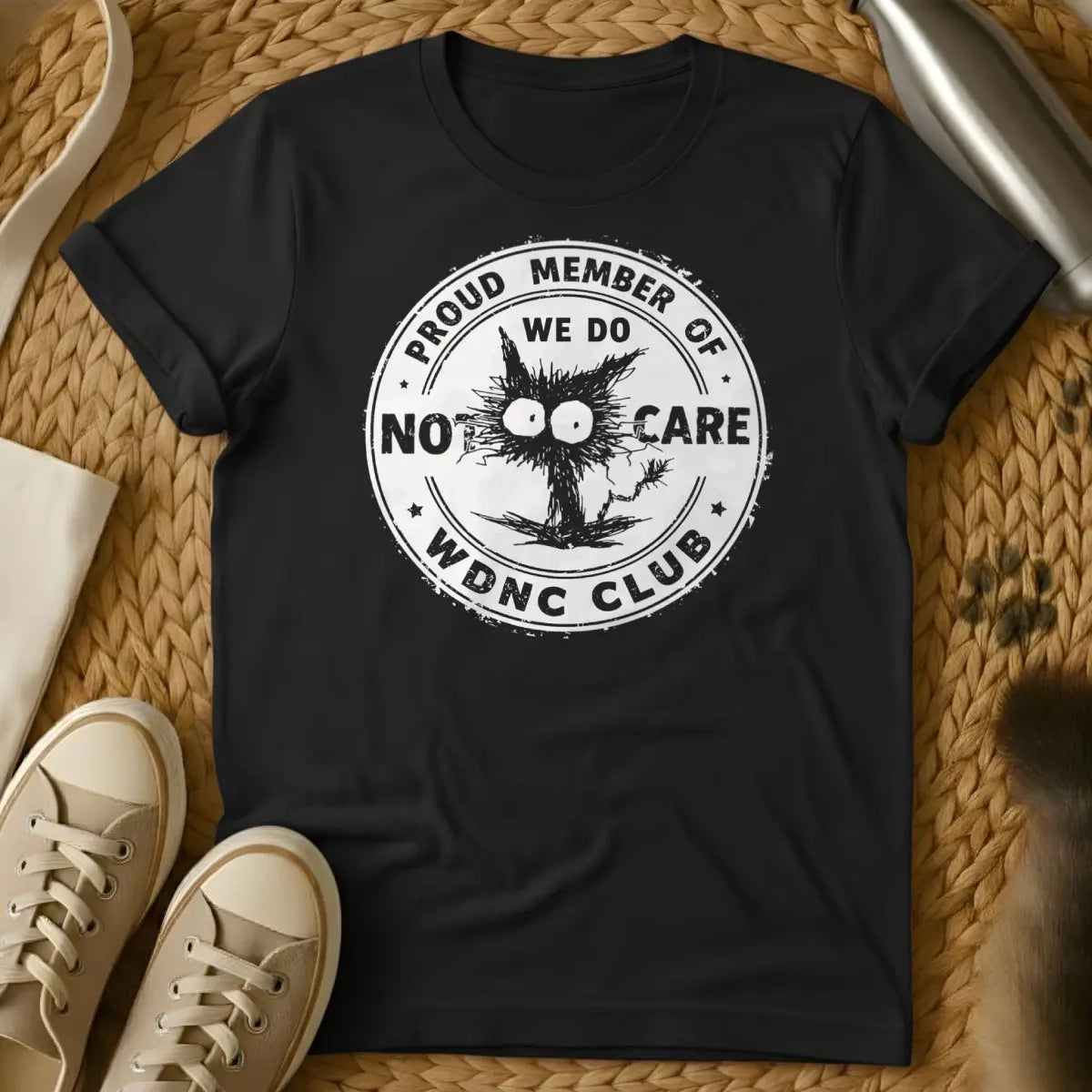 WDNC Club Shirt - Black Cat T-Shirt