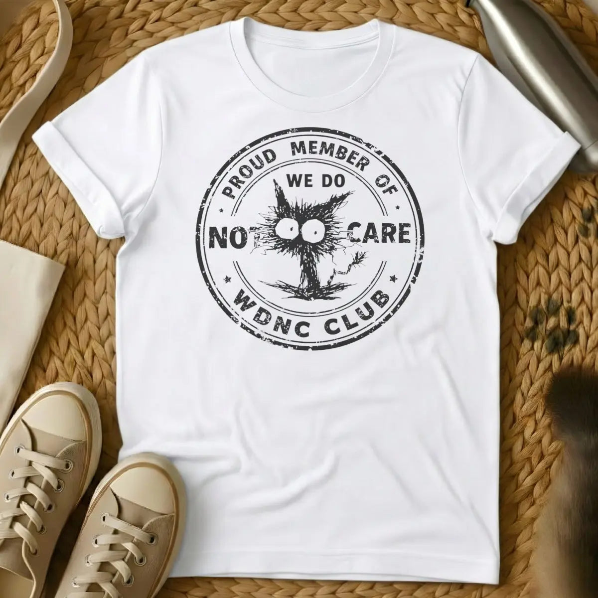 WDNC Club Shirt - White Cat T-Shirt