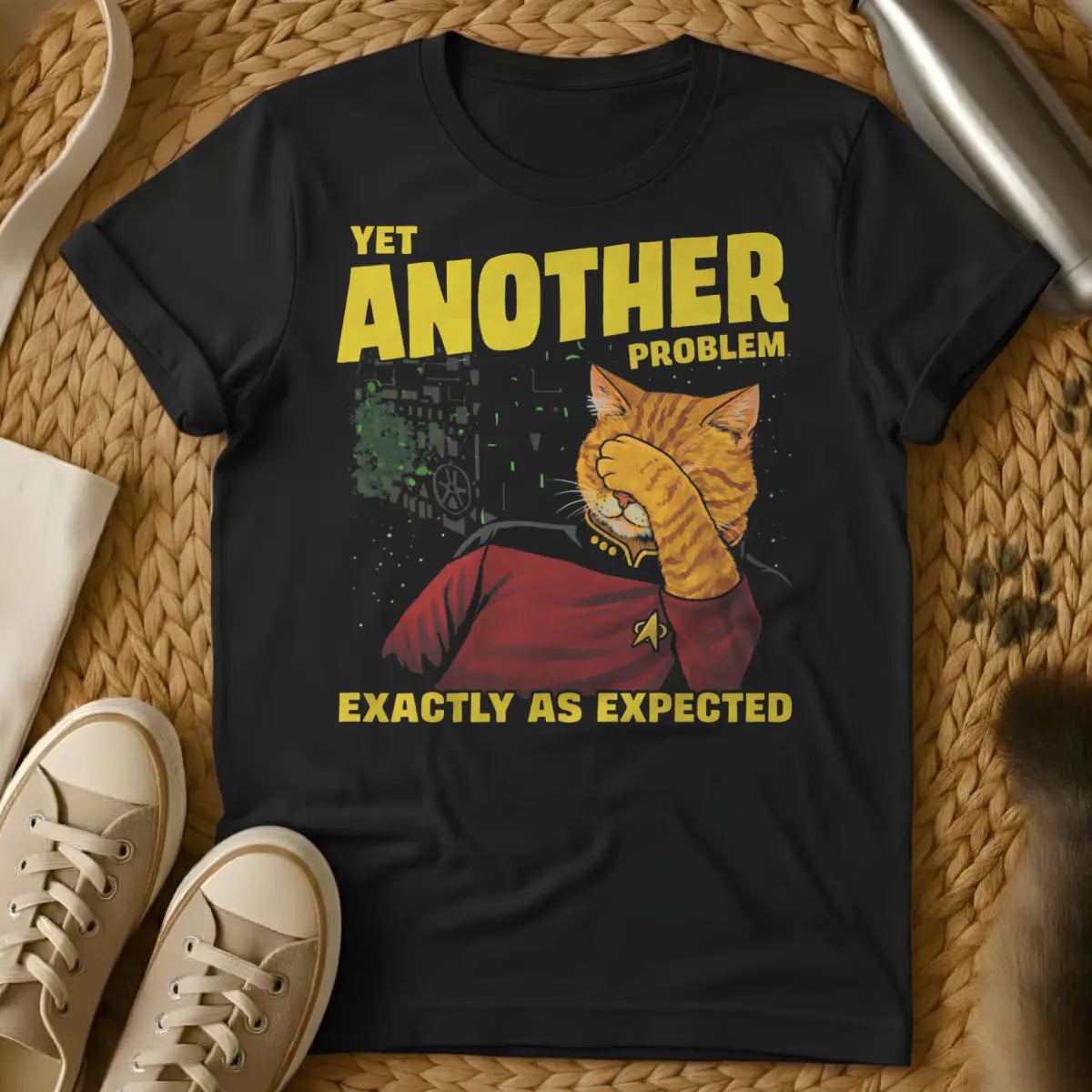 Star Trek Cat Parody Shirt - Black Cat T-Shirt