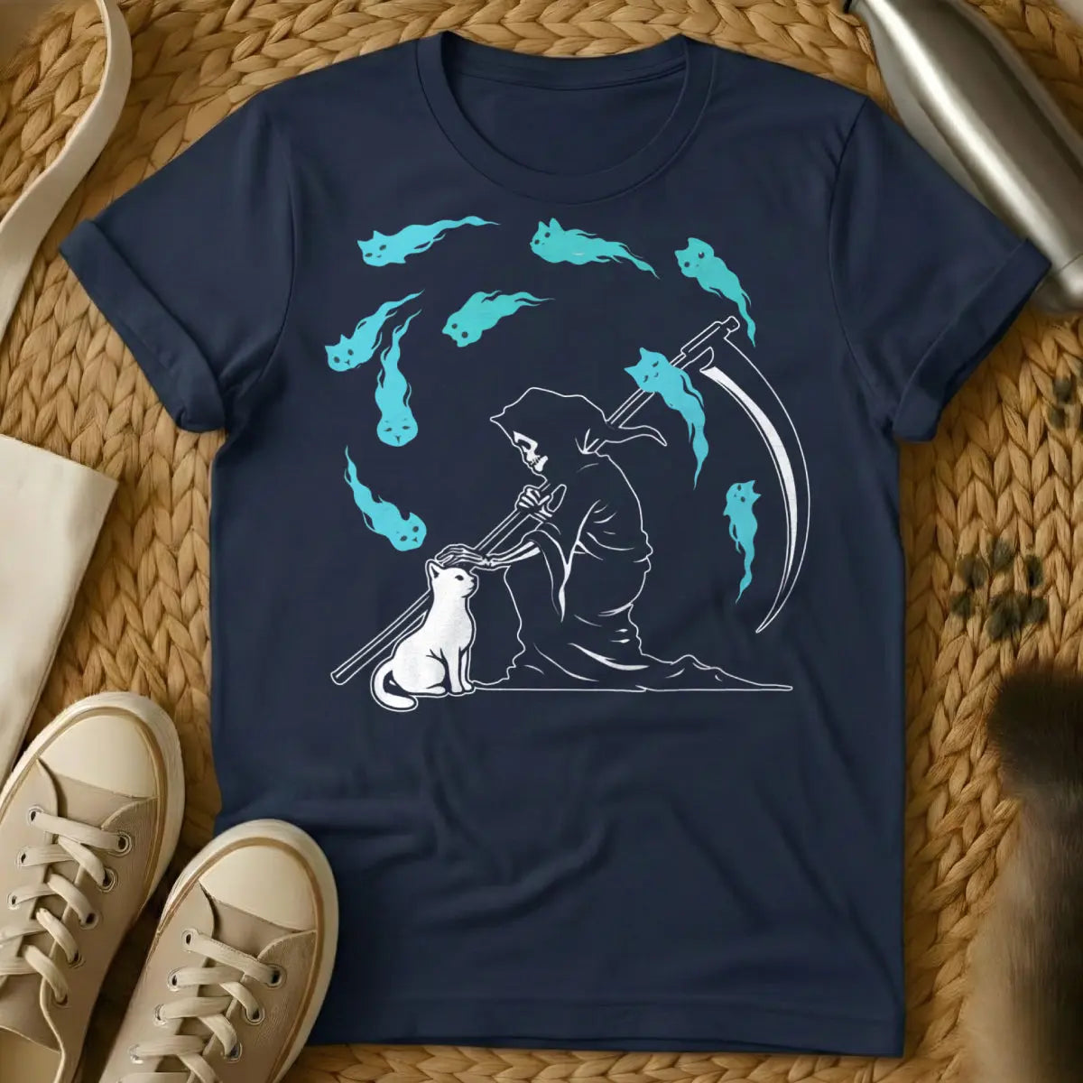 Soul Of A Cat Shirt - Navy Cat T-Shirt