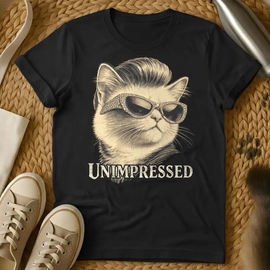 Rockabilly Cat Tee - Black Cat T-Shirt