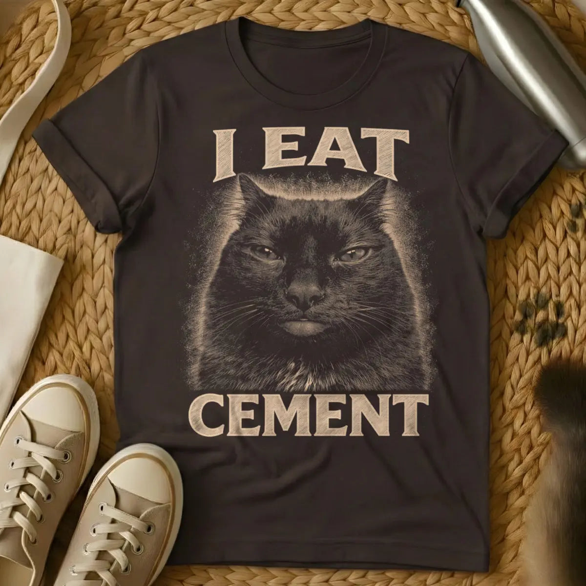 Void Cat Shirt - Dark Chocolate Cat T-Shirt
