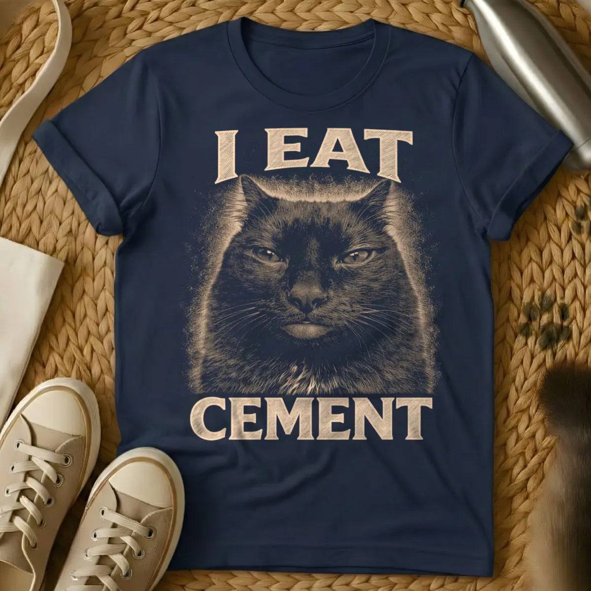 Void Cat Shirt - Navy Cat T-Shirt
