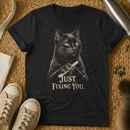 Murder Mittens Tee - Black Cat T-Shirt