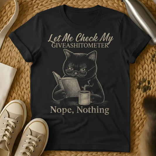 Sarcastic Cat Tee - Black Cat T-Shirt
