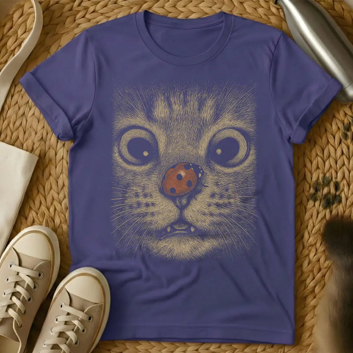 Ladybug Shirt - Purple Cat T-Shirt