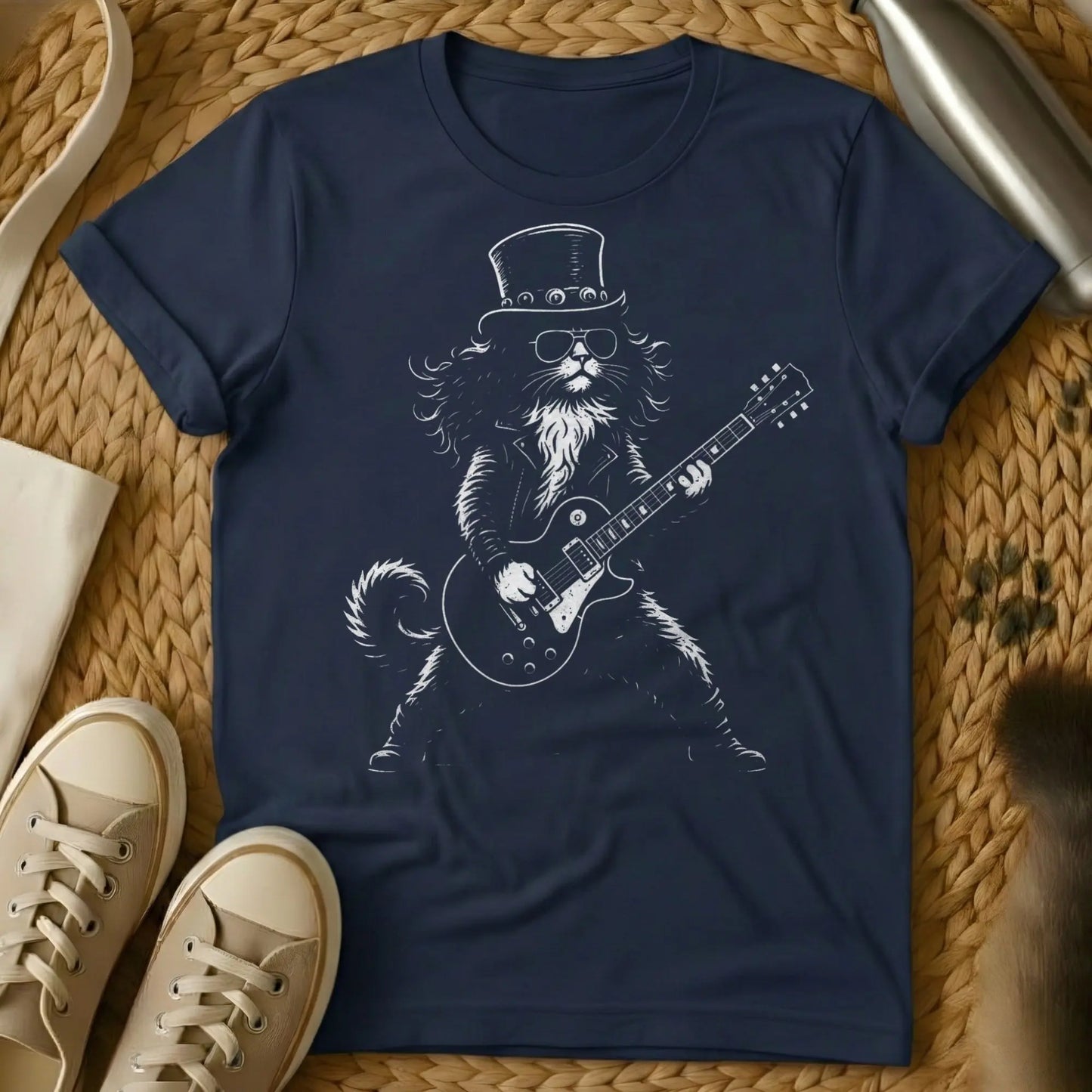 Slash Shirt - Navy Cat T-Shirt