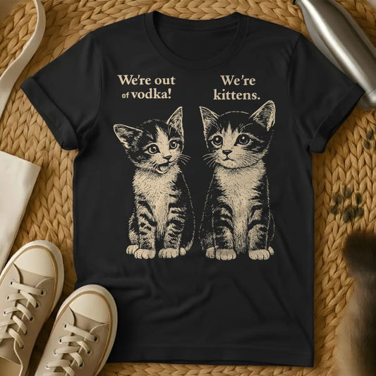 Kitten Vodka Shirt - Black Cat T-Shirt