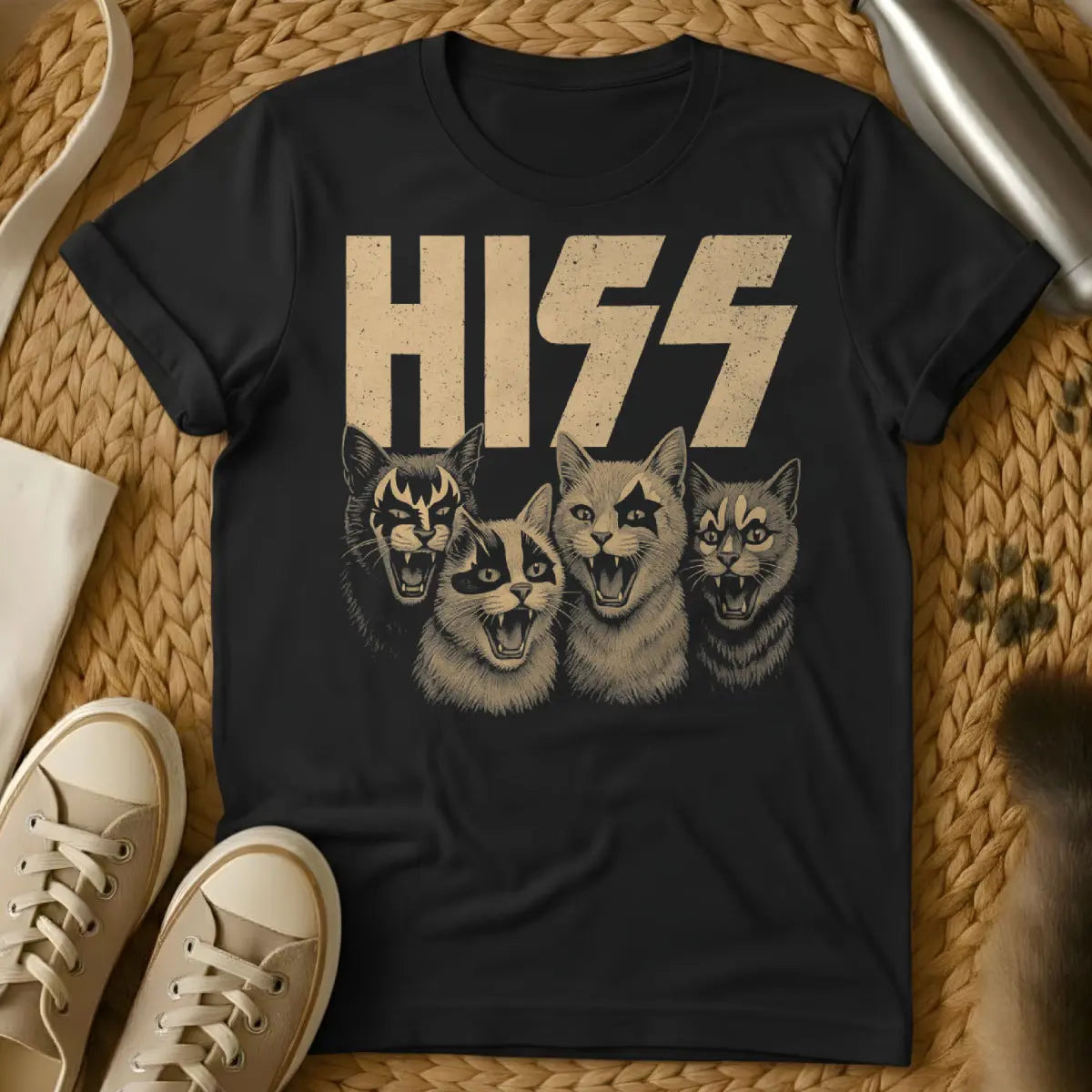 Hiss Cat Shirt - Black Cat T-Shirt