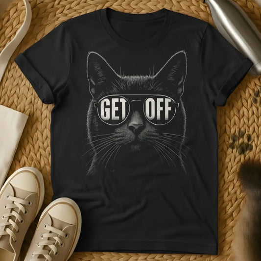 Get Off Cat Shirt - Black Cat T-Shirt