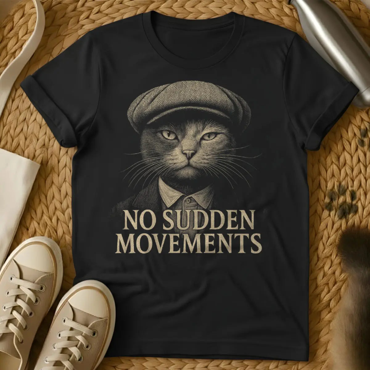 Move On Cat Shirt - Black Cat T-Shirt