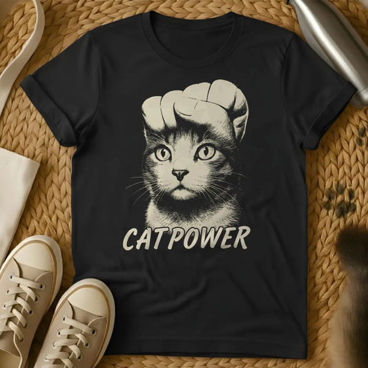 Cat Power Shirt - Black T-Shirt - cat zoomies, chaotic cat energy, feline antics