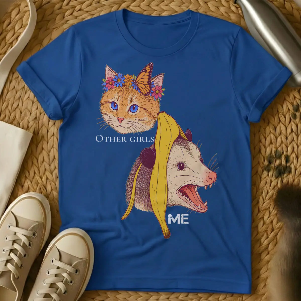 Not Like Other Girls Cat Shirt - Blue Cat T-Shirt