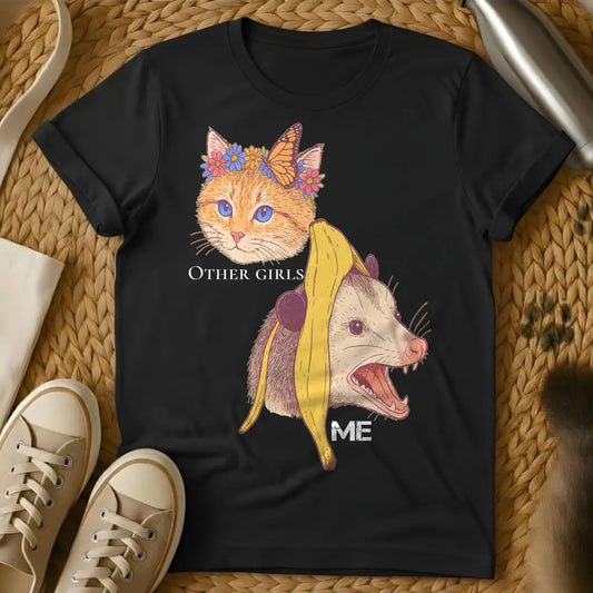 Not Like Other Girls Cat Shirt - Black Cat T-Shirt