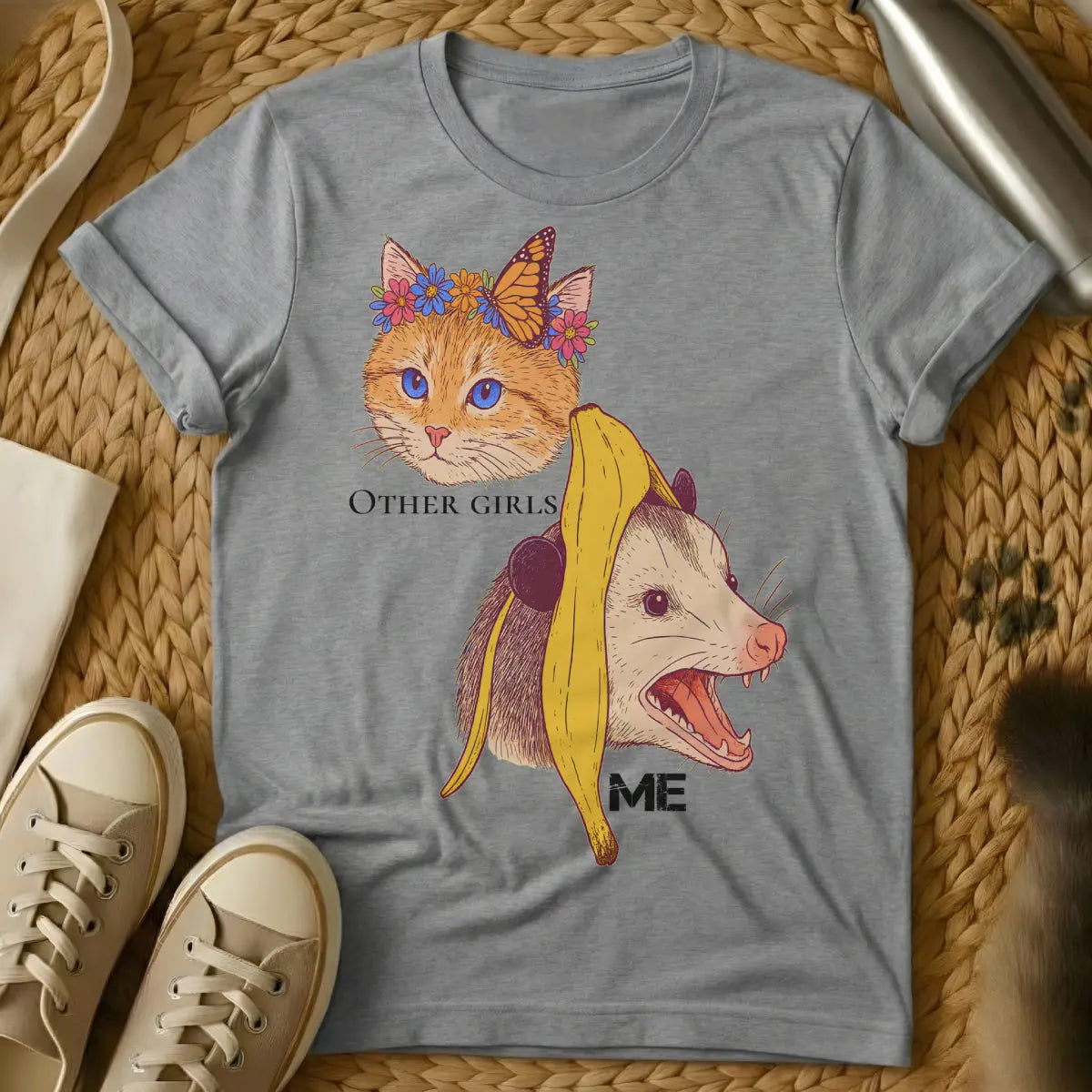 Not Like Other Girls Cat Shirt - Gray Cat T-Shirt