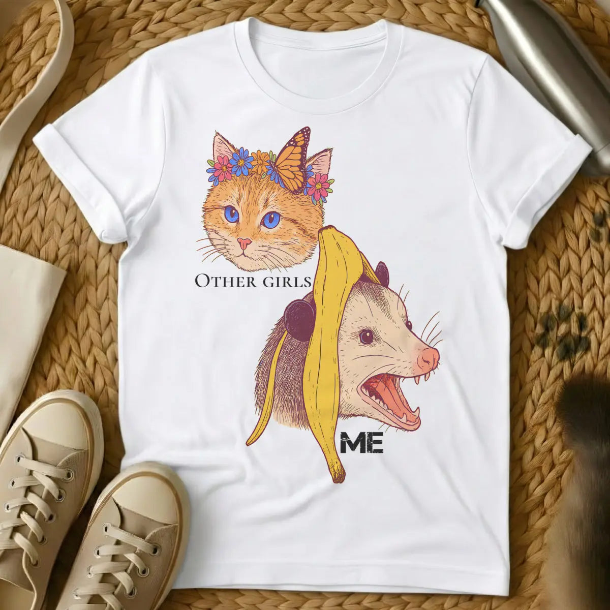 Not Like Other Girls Cat Shirt - White Cat T-Shirt